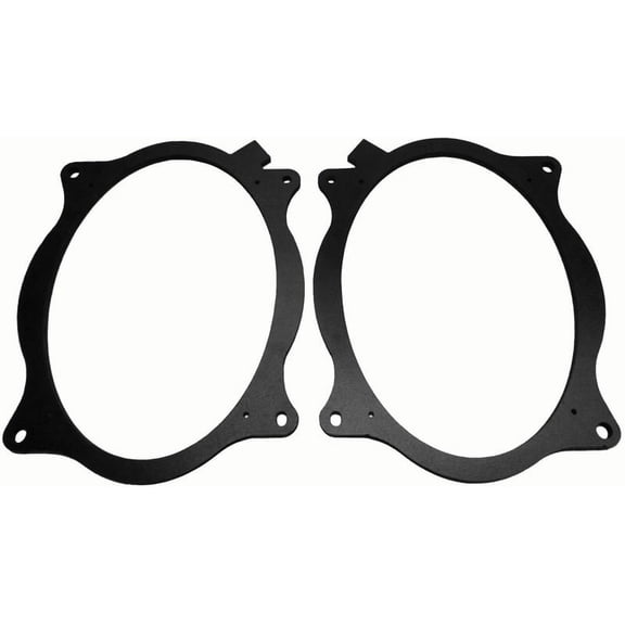 Car Speaker Adapters High Efficient Car Speakers, PVC Plastic Black, 6" x 9"