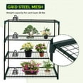 thumbnail image 3 of EAGLE PEAK Greenhouse Shelving Staging Double 4 Tier, Outdoor/Indoor Plant Shelves, 35"x12"x42", Green, 3 of 8