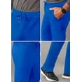 thumbnail image 4 of Adar Addition Scrubs for Men - Slim Leg Cargo Drawstring Scrub Pants - A6106 - Royal Blue - XXS, 4 of 8