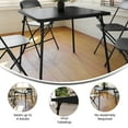 thumbnail image 5 of Emma + Oliver Black Foldable Card Table with Vinyl Table Top - Game Table - Portable Table, 5 of 13