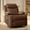 Brown, variant on Korser Manual Small Recliner Chair for Small Spaces for Living Room,Nursery,Blue