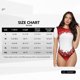 thumbnail image 5 of Fotbe Winter Christmas Snowflake Body de Mujer con Cuello Redondo y Mangas Cortas, Sin Mangas Ajustado, Suave, Cómodo y Básico-XX-Large, 5 of 7