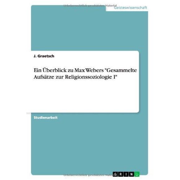 Ein Uberblick zu Max Webers "Sauvegarder la Musique" (Allemand Édition)