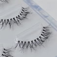 thumbnail image 3 of Pestañas de visón 3D, banda Invisible, pestañas postizas de visón negro Natural, tira completa, cilios postizos reutilizables, novedad, 3 pares, 3 of 4