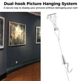thumbnail image 3 of 15 Pcs Picture Rail Hanging System, Photo Frame Display Cables 39’’ with Adjustable Hook, 66lb Stainless Steel Picture Rail Hanging Kit, Gallery Hanging Kit for Art Gallery, Wall Picture, Exhibition, 3 of 7