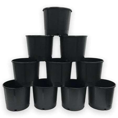 - 5 Gal Heavy Duty Round Nursery Trade Pot (4.2 gal / 18 liters / .56 CU FT) 10-Pack