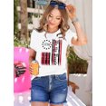thumbnail image 4 of Anbech Be Kind T-Shirt for Women Graphic Rainbow Printed Short Sleeve Tee Tops with Crew Neck, 4 of 6