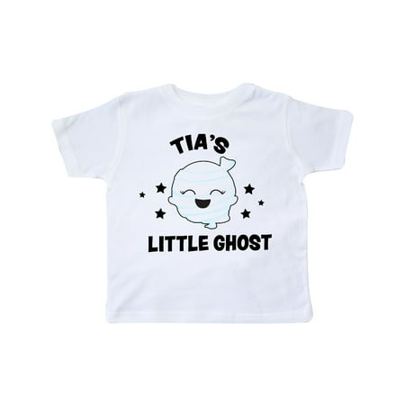 

Inktastic Cute Tia s Little Ghost with Stars Gift Toddler Toddler Girl T-Shirt