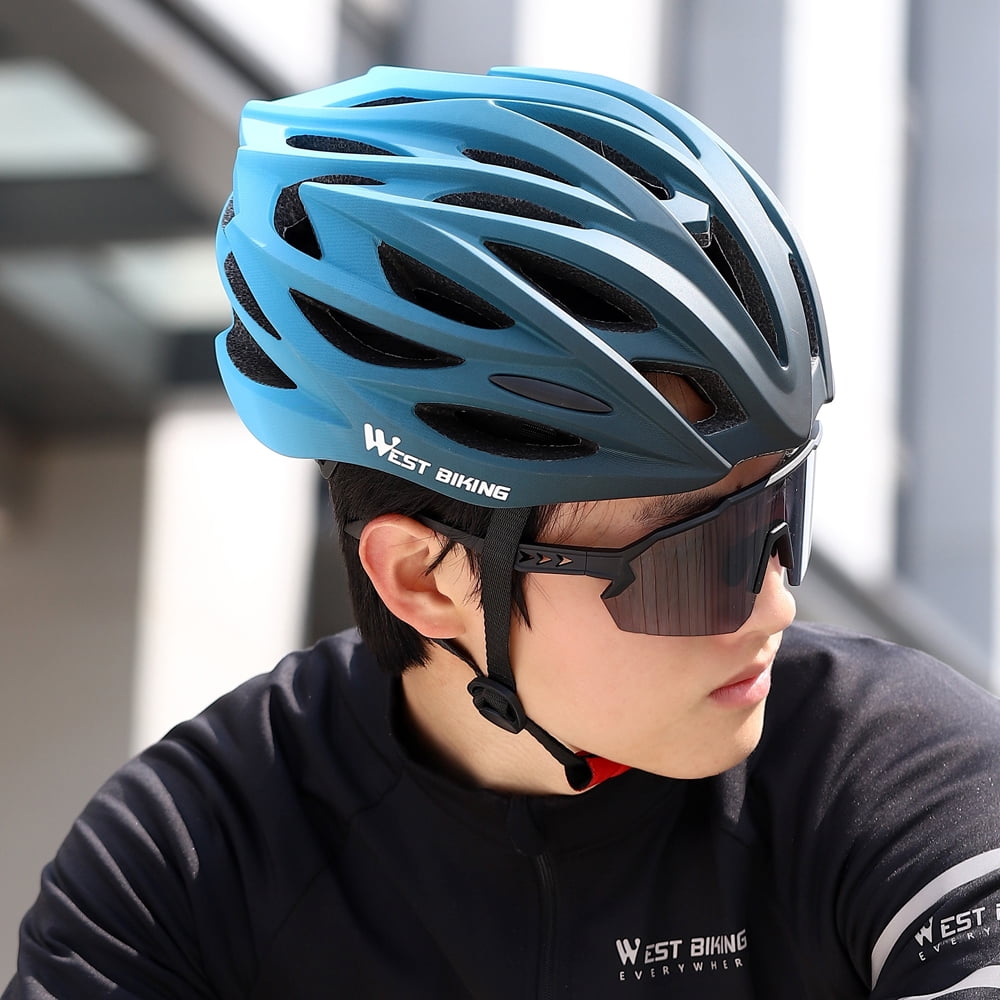 Gradient Color Helmet Gradient Color Breathable Cycle Helmet Integrated Safety Cap for Bike Cycling
