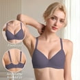 thumbnail image 2 of Women Push Up Bra Everyday Underwear Comfortable Lingerie Bralette with Support Anti-Sag-Size80D/36D, 2 of 6