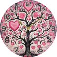 thumbnail image 5 of GZHJMY Valentine's Day Love Wall Clock, Silent Non Ticking Battery Operated Round PVC Clock for Kitchen Office School Home Decorative, 5 of 7