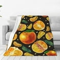 thumbnail image 1 of Balery Tangerine Manta de Felpa Suave y Acogedora – Cobija de Franela Aterciopelada para Cama, Lavable y Cálida para Sofá, Mascotas, Transpirable-50"x40", 1 of 7