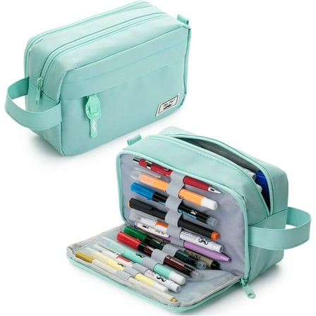 Mr. Pen- Large Capacity Pencil Case, Mint Green, Pencil Pouch, Pencil Bag, Pen Case