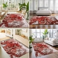 thumbnail image 4 of Large Area Rugs 8'x10', Ocean Red Octopus Carpet Runner Indoor Outdoor Rugs Home Decor Aesthetic, Nautical Castle Coastal Lighthouse Non Slip Mats Washable Accent Rug for Living Room Bedroom, 4 of 8