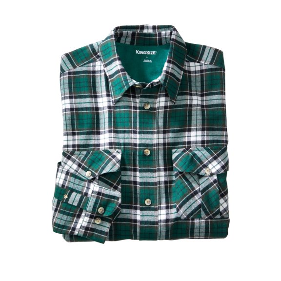 KingSize Men's Big & Tall Signature Plaid Flannel Shirt
