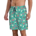 thumbnail image 2 of Naloa Cherry Strawberry Floral Men's Beach Shorts, Surfing shorts, Swim trunks, Quick Dry Swim Trunks for Surfing Beach Fun - 3X-Large, 2 of 9