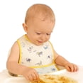 thumbnail image 4 of Mess Proof Baby Bibs for Eating, Waterproof Toddler Bibs for 2-4 Years, Soft Machine Washable Sleeveless Baby Smock Bib, Reusable Weaning Apron for Feeding Bib with Food Catcher, Dog, 4 of 6