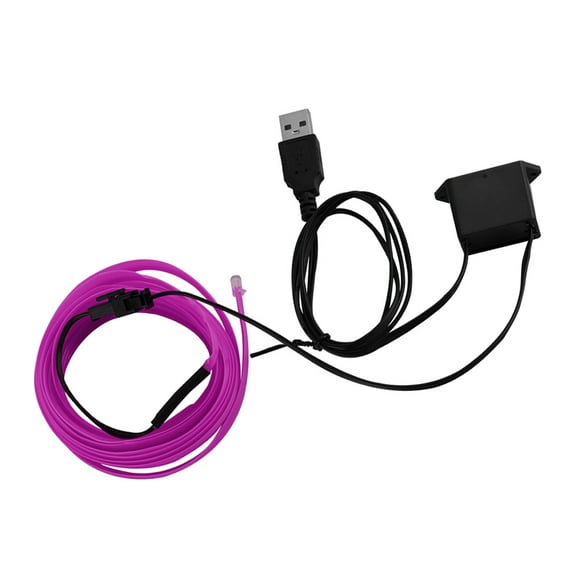 Speravity Iluminación interior del coche Tira de LED Decoración Guirnalda Línea de tubo de cuerda de alambre Luz de neón flexible con unidad de Type7 NO7 Speravity VI000919-06B