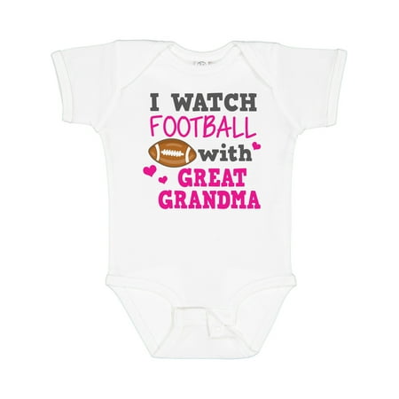 

Inktastic I Watch Football with My Great Grandma Gift Baby Girl Bodysuit