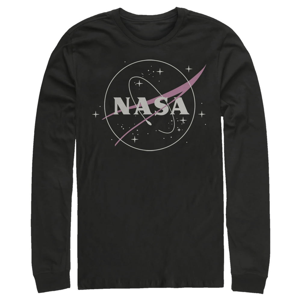NASA - Men's NASA Simple Logo Long Sleeve Shirt Black Small - Walmart ...