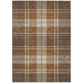 thumbnail image 2 of Addison Rugs Chantille Indoor/Outdoor Transitional Plaid Chocolate Washable Rectangle Rug, 3' x 5', 2 of 6