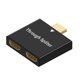 thumbnail image 1 of Adaptador de cable Divisor HDMI shaofei 1 a 2 1 entrada 2 salidas HD 1080P macho a 2 hembras, 1 of 5