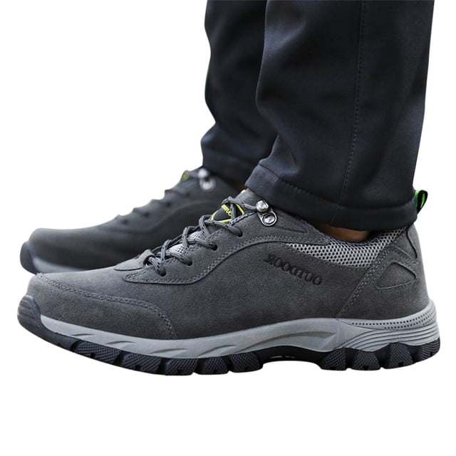 Dakaela Chaussures de Randonnée Basses pour Homme Imperméables Antidérapantes Espadrilles de Course pour Sentier Camping Gris 9