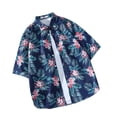 thumbnail image 2 of Pitauce Mens Tropical Hawaiian Shirt Short Sleeve Button Down Shirt Summer Vacation Beach Shirt with Pockets, 2 of 4