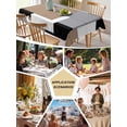 thumbnail image 5 of Brown Black Grey Table Cloth, Middle Century Irregular Geo Abstract Art Waterproof Tablecloth for Rectangle Tables, Reusable Washable Fabric Table Cover for Restaurant Kitchen Dining Tables 54"x108", 5 of 6