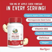 MaryRuth's Apple Cider Vinegar Gummies, Vegan, Non-GMO, Gluten Free, 60 Count