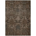 thumbnail image 2 of HomeRoots 603315 9 x 12 ft. Brown, Tan & Charcoal Damask Washable Indoor & Outdoor Rectangle Area Rug, 2 of 5