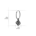 thumbnail image 2 of Celtic Knot Pendent 925 Sterling Silver Hoop Earrings, 2 of 3