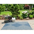 thumbnail image 2 of Machine Made Blue Blue Indoor/Outdoor Rugs, 2 of 5