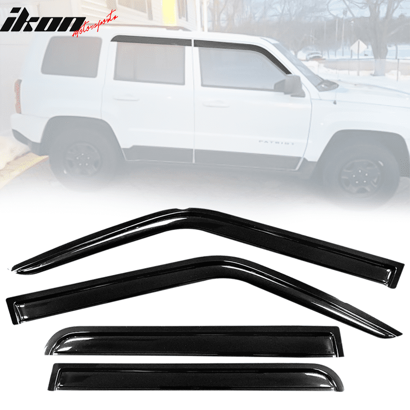 Compatible with 0718 Jeep Patriot Acrylic Window Visors Vent