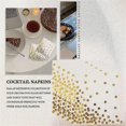 thumbnail image 4 of Gold Dot Napkins (50 Pack)3-ply Paper Napkins With Gold Foil Polka Perfect For Birthday Party, Baby, 4 of 5