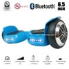 UL 2272 Certificated 36V/2.2A 6.5 inch Bluetooth Hoverboard Two Wheel Electric Self Balancing Scooter Blue