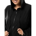 thumbnail image 5 of Athletic Works Women's Plus Lightweight Zip-Up Hoodie Jacket, Size 1X-5X, 5 of 9