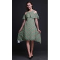 thumbnail image 3 of Bimba Robe Tunique à Épaules Dénudées pour Femme à Imprimé Damassé, Col Rond, Coupe Droite, Très Petit, 3 of 6