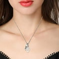 thumbnail image 5 of Uloveido Mustard Seed Faith Christian Religious Pendant Necklace, Stainless Steel, Charm Leaf Design Openable Bottle Case Y756-1, 5 of 7