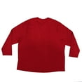 thumbnail image 2 of Family Pjs Mens Big & Tall Pajama Shirt Long Sleeve Button Crew Neck Red 1Xb New, 2 of 2