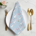 thumbnail image 2 of Easter Bunny Cloth Napkins, Spring Carrots Cute Rabbit Pink Love Heart Blue Washable and Reusable Dinner Napkins Set of 4, Table Napkin for Kitchen Party Birthday Wedding Hotel Housewarming 20"x20", 2 of 9