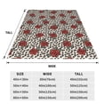thumbnail image 3 of Fotbe Leopard Print Rose Manta de Franela Acolchonada con Estampado, Súper Suave y Esponjosa, Extra Grande para Sofá, Cama, Uso Todo el Año-40"x30", 3 of 7