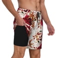 thumbnail image 3 of Goofa Lilies Flowers Printed Men's Swim Trunks Board Shorts Quick Dry Mens Swimming Trunks with Compression Liner,Breathable Fit Hawaii Beach Shorts-X-Large, 3 of 9