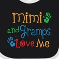 thumbnail image 4 of Inktastic Mimi and Gramps Love Me Boys or Girls Baby Bib, 4 of 4
