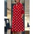 thumbnail image 4 of Vestido Zhyaj para mujer, bohemio, maxi rojo, casual, playa, con bolsillos, 4 of 6