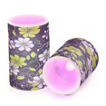 thumbnail image 7 of Yayeee Flameless Candles with Remote Flickering Battery Operated Multi Color Changing, White Flower Pattern, 7 of 7