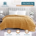 thumbnail image 6 of Casa Platino Pre-Washed Bed Blanket Twin Size - Ultra Soft Quilted Blanket - Lightweight Twin Size Blanket - All Season Twin Blanket - Microfiber Down Alternative Blanket Twin Size - Cocoon, 6 of 8