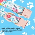 thumbnail image 3 of PRIYAL Dog Collar and Leash Set Girls Adjustable Puppy Collars with Floral Bow Tie for Small Medium Large Female Dogs, Orange Flower, S, 3 of 14