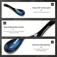 thumbnail image 2 of ABPETE 4 Pieces Asian Ceramic Soup Spoons Set Long Handle Chinese Spoons Retro Blue Japanese Ramen Bowl Soup Spoon Suitable for Gravy, Cake, Oatmeal, Dumplings, 2 of 12
