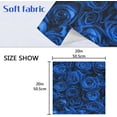 thumbnail image 7 of GZHJMY Blue Rose Floral Napkins Table Decorations Napkin Set for Gift Giving, Dining, Parties 20 x 20in, 7 of 7